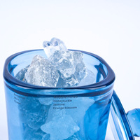Mescente Bouteille en verre décorative Huile essentielle Aroma Crystal Rocks Reed Diffuseur