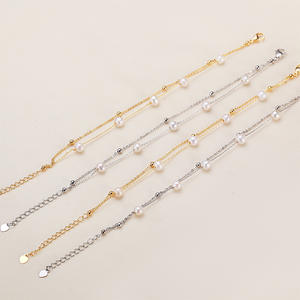 Bracelet en perles d'eau douce véritable, vente en gros du fabricant, chaîne de queue ajustable, design double couche ciel étoilé, pour souvenirs touristiques - Product Image 3