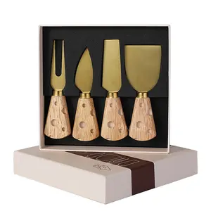 Great Gift For Weddings Anniversary Housewarming Parties Creative Stainless Steel 4 Pieces Set Cheese Knives