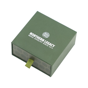 Custom Made Jewelry Boxes Packaging Sliding Drawer Gift Paper Packing Boxes Luxury Jewellery Packaging Box With Pouch Bag - Product Image 2
