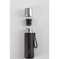 Bouteille d'eau isolée en acier inoxydable à double paroi de 16oz/500ml pour l'extérieur et le sport avec dragonne PINKAH