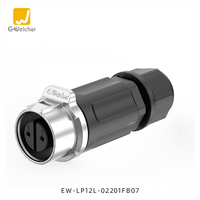 Connecteur d'aviation E-Weichat LP12 PBT 2/3/4/5/6/7/8 broches, soudable, étanche IP67, 120V/125V 5A/3A