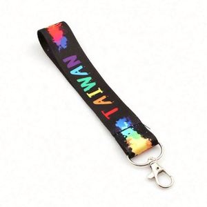 Custom <b>Polyester</b> Sublimation Printed Hand Wrist Strap <b>Lanyard</b> Promotional <b>Lanyard</b> Keychain - Product Image 1