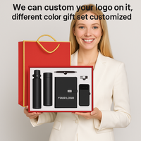 Juego de Regalo de Bolsa Porta Tarjetas de Visita con Logotipo y Color Personalizados al por Mayor, con Cuaderno para Uso Promocional en Oficina