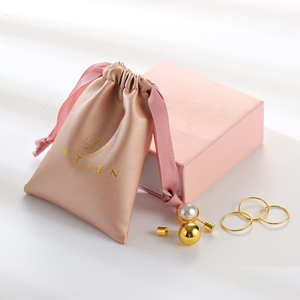 Custom Soft Pu Leather <b>Drawstring</b> <b>Makeup</b> <b>Bag</b> Black Necklace Jewelry Package Pouch <b>Drawstring</b> <b>Bag</b> - Product Image 4