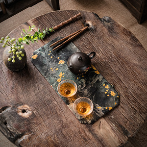 Da'an Hall Xiangyun - Mantel de tela impermeable para mesa de té, estilo chino, 120x40cm - Product Image 2