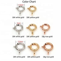 Fermoirs mousquetons à ressort en argent sterling 925 plaqué or rose pour la fabrication de colliers et de bracelets
