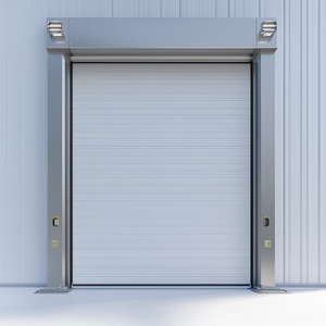Porte coupe-feu à enroulement sur mesure de haute qualité, barre d'évacuation d'urgence moderne anti-feu et anti-fumée, en acier inoxydable - Product Image 4