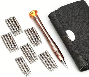 Eyeglasses Repair Screwdriver Kit 25-Piece <b>Set</b> Adjustable <b>Torque</b> Small Size Screwdrivers - Product Image 4