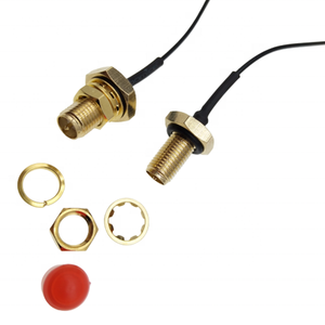 IP65 <b>Waterproof</b> RP S MA Female Bulkhead Jack to U.FL UFL Converter 1.13mm Interface <b>Cable</b> - Product Image 4