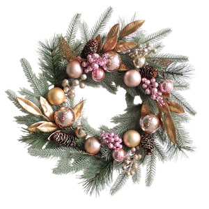 2025 guirlandes de noël guirlande ornement artificiel rotin arbre <span class=keywords><strong>porte</strong></span> suspendus fleurs plantes décorations de noël - Product Image 6