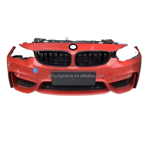 El kit de carrocería frontal usado para <span class=keywords><strong>BMW</strong></span> M3 F80 y M4 F82 F83 incluye recortes de luz antiniebla del parachoques delantero S55 tanque de condensador de ventilador electrónico - Product Image 5