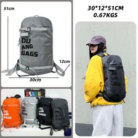Sac à dos de sport d'extérieur unisexe 4 couleurs, imperméable, grande capacité, avec sangle de poitrine, pour randonnée, alpinisme et loisirs, avec bâtons de randonnée portables
