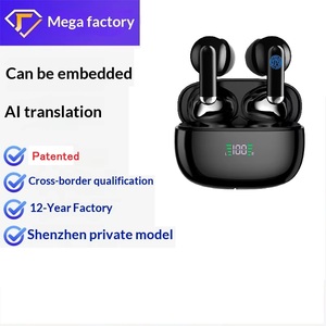 Écouteurs de traduction IA 5.4 avec suppression du bruit ENC, étanchéité IPX4, faible latence JL, longue autonomie, logo personnalisé, cadeau TWS - Product Image 2