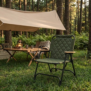 Silla Plegable de Aluminio Premium Color Café, Silla Portátil Acolchada Tipo Kermit para Exteriores, Ideal para <span class=keywords><strong>Picnic</strong></span>, Playa, Camping, Parque, Ecológica - Product Image 2