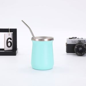 Tasse de voyage miniature 8oz en acier inoxydable 304, mug créatif peint en forme de coquille d'œuf - Product Image 3