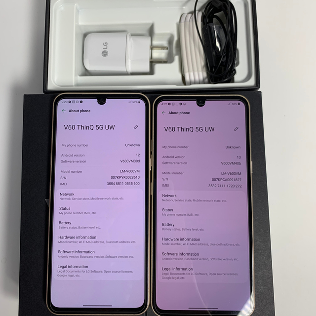Wholesale Second Hand Mobile Phone Cheap Smart Mobile Phone for LG V60 ThinQ 5G