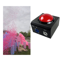 Équipement d'ambiance de scène pour révélation du sexe Red Fire Control, interrupteur à bouton-poussoir étanche, télécommande, confettis colorés TNT