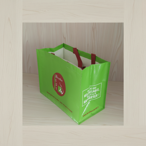 Bolsas de Compra Reciclables de Polipropileno Tejido EVERGREEN Vietnam, Bolsas de Transporte Reutilizables, Tamaño Personalizable - Product Image 1