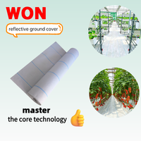 Toile de paillage tissée réfléchissante diffuse haute résistance aux UV WON pour serres et fermes solaires