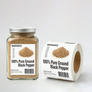 Printing Food <strong>Label</strong> Maker Custom Roll Waterproof <strong>Spice</strong> Powder <strong>Labels</strong> and Stickers Bottle Packaging Top Brand PT - Product Image 3