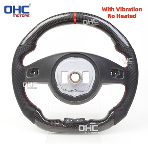 Volant en fibre de carbone véritable pour Mercedes-Benz W205 <span class=keywords><strong>AMG</strong></span> C63 GLS CLA GLE 2016 2017 avec vibration (sans chauffage) - En stock aux États-Unis - Product Image 4