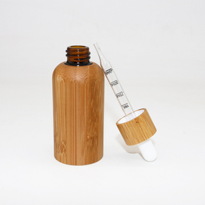 Vỏ tre hổ phách chai thủy tinh nhỏ giọt Bơm lại rỗng 15ml 30ml 50ml <span class=keywords><strong>100ml</strong></span> Tinh dầu nước hoa lưu trữ <span class=keywords><strong>container</strong></span> chai - Product Image 3