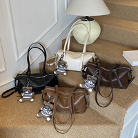 Sac à bandoulière pour femme en PU souple avec logo personnalisé, sangle réglable, idéal pour le quotidien, le shopping, les voyages et les occasions décontractées