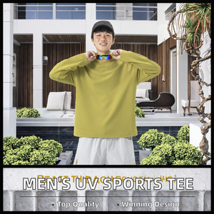 High Quality Custom Mens Full Sleeve Knitted T Shirt <b>100</b>% <b>Polyester</b> Lightweight Casual OEM Wholesale Supply - Product Image 2
