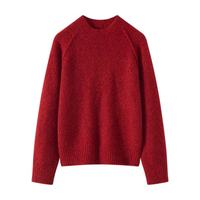 Pull en cachemire et soie long pour femme, style preppy, 75% cachemire, 25% soie de mûrier