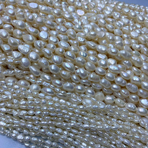 Perlas Sueltas de Agua Dulce Naturales, Forma Barroca, 2-9 mm, Dos Caras, Orificio Recto, Piedras Irregulares, Accesorios, Cuentas Dispersas - Product Image 4