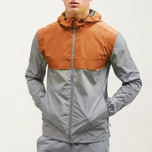Custom Logo Custom Designer Color Block <strong>Thin</strong> Zip up Polyester <strong>Men</strong> Sports Windbreaker <strong>Jacket</strong> - Product Image 6