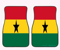Tapis de sol de voiture avec drapeau de la Martinique, tapis de sol de voiture antidérapants, accessoires automobiles universels