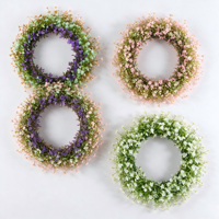 Offre Spéciale : Décoration Murale Florale Artificielle Moderne Faite à la Main en Plastique de Haute Qualité, Petites Fleurs Colorées pour Porte, Décoration Intérieure Printanière