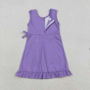 RTS Fashion Children's Little Girls Casual Floral Print Breathable Ruffles Play Tennis Yoga Sports Dress Shorts Lined <b>Clothes</b> - Product Image 3