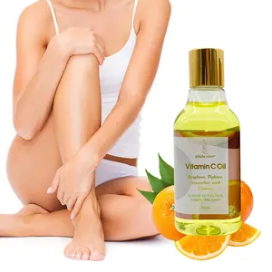 Gluta coco Vitamine C Oil Teint éclaircissant Réduire les taches de soleil Hydrate Hydratant la peau Huile pour le visage et le corps