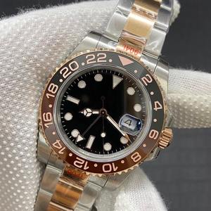 Montre mécanique de luxe pour homme en acier inoxydable, mouvement à aiguilles lumineuses en saphir, 24 mm – Prix de gros vs. prix usine - Product Image 2