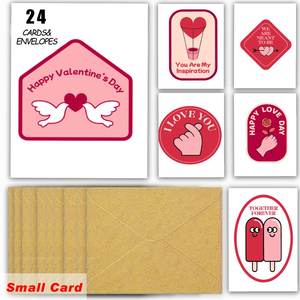 Carte de vœux personnalisée pour la Saint-Valentin, thème colombe et cœur, cartes de joyeux anniversaire, carte de vœux personnalisée pour message personnalisé |   Lui Elle - Product Image 1