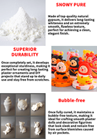 Poudre d'art en gypse blanc DLD - Origine Zhejiang - Pour sculpture, artisanat, modélisme, ornement de bureau, cadeaux DIY - Poudre de gypse