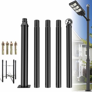 <span class=keywords><strong>Poteau</strong></span> d'éclairage <span class=keywords><strong>solaire</strong></span> extérieur pour villa, jardin, stade, éclairage paysager, <span class=keywords><strong>poteau</strong></span> d'éclairage télescopique en acier galvanisé - Product Image 3