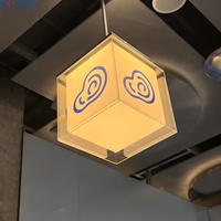 Vente en gros d'enseignes lumineuses LED personnalisées pour entreprises, présentoirs éclairés pour la signalisation intérieure des cafés et des marchés