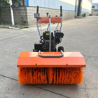 Balayeuse à neige multifonctionnelle 6.5 HP Puissant moteur à essence Souffleuse à neige pour jardin et école Machine à chasse-neige manuelle