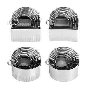 Set Professionale di 5 Tagliabiscotti in Acciaio Inox con Manico, <span class=keywords><strong>Stampi</strong></span> Rotondi <span class=keywords><strong>per</strong></span> <span class=keywords><strong>Biscotti</strong></span> - Product Image 6