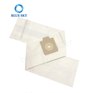 Sac filtrant en papier blanc pour aspirateurs Euroclean UZ930 <span class=keywords><strong>Nilfisk</strong></span> <span class=keywords><strong>GD930</strong></span> Pièce détachée #   140701504 - Product Image 1