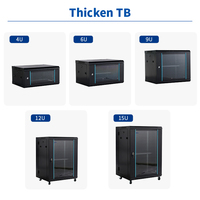 19 Inci Gcabling Enclosure Telecom Data Wall Box Mini Server Rak Pintu Kaca Ddf 4u 6u 9u 12u Jaringan Kabinet Dinding Kecil