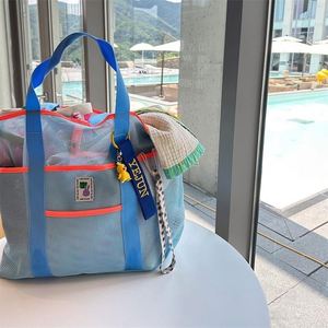 Extra <b>Large</b> Capacity Tote <b>Beach</b> <b>Bags</b> Reusable Mesh <b>Beach</b> <b>Bag</b> for Outdoor Travel Daily Storage - Product Image 2