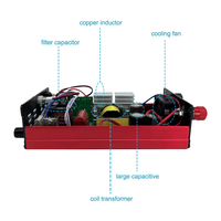 Convertisseur d'onde sinusoïdale à ultrasons portable universel DC12v-99900W onduleur de puissance, bonne dissipation thermique