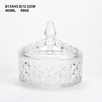 Ensemble de maison classique de 3 bidons en verre craie clair apothicaire pot de bonbons hermétique pour pot de stockage des aliments de cuisine avec couvercle en verre