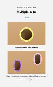 Automatisches hauts pezi fisches Katzenkamm-Artefakt-Kunststoff material entfernt klebriges schwebendes Haaren tfernungs werkzeug für abgestorbenes Haar mit kostenlosem Versand - Product Image 6