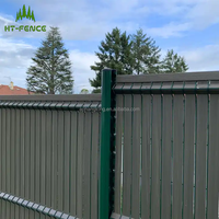 Panneaux de treillis soudés de haute sécurité pour usage résidentiel HT-FENCE Clear View Powder Coated 358 Anti Climb Fence